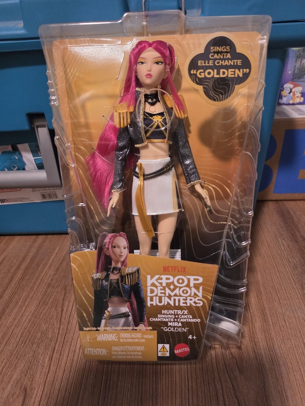 NWT Netflix KPOP Demon Hunters 'Golden' Singing Mira Doll - Pink & Gold